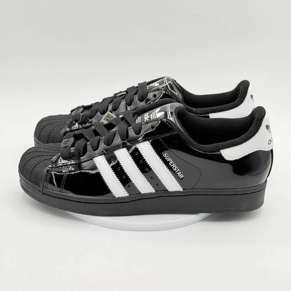 Adidas Superstar II 'Black Patent Leather' / Size 13 Mens / JR7313